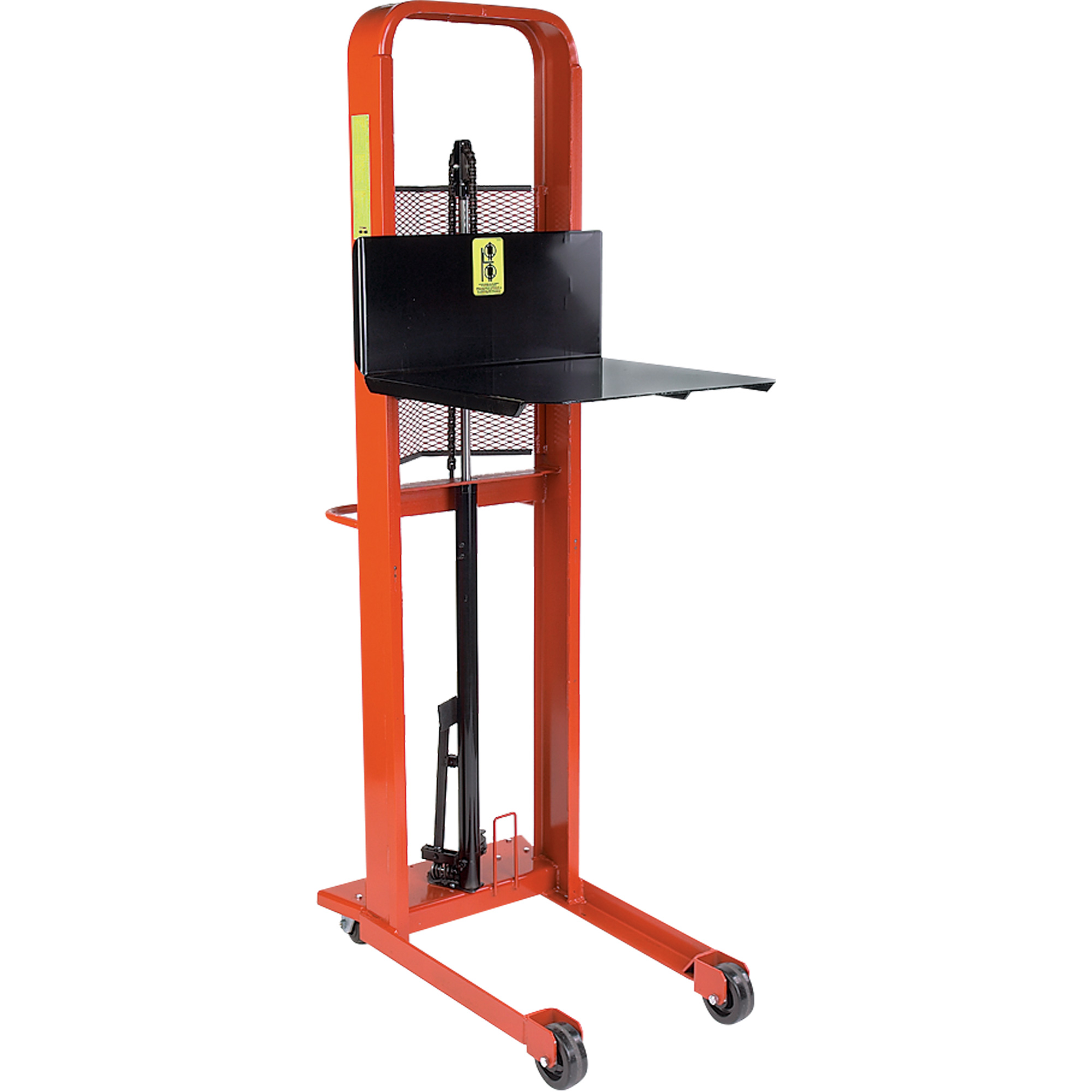 Wesco Hydraulic Platform Lift Stacker, Foot Pump Operated, 1000 lbs
